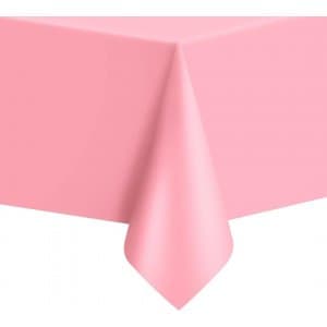 Bordsduk - Plast - Ljusrosa - ca 1,4 x 2,7 m